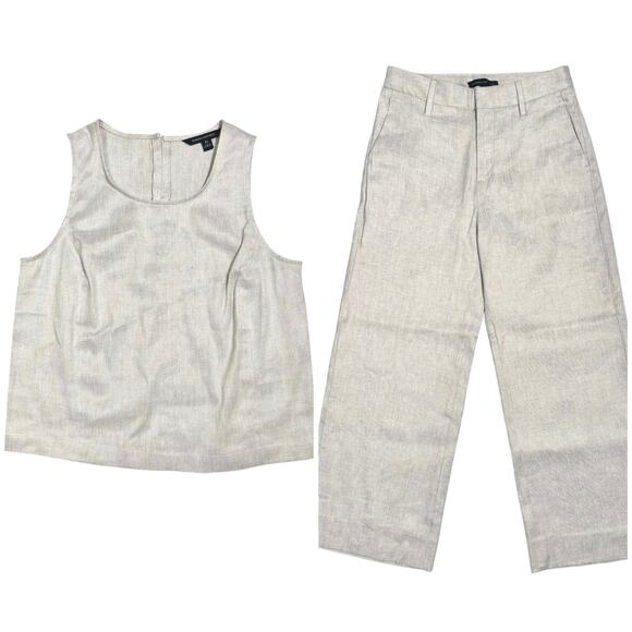 Banana Republic Other - Banana Republic | Women | Ljnen Cotton Sleeveless Shell Top Pant Set | Sz XS-0